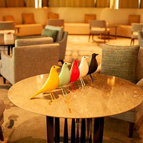 Mid Century Sculpture House Bird - Office Decor Desk Dove Ornament Arts Gift Replica (White) - color: White