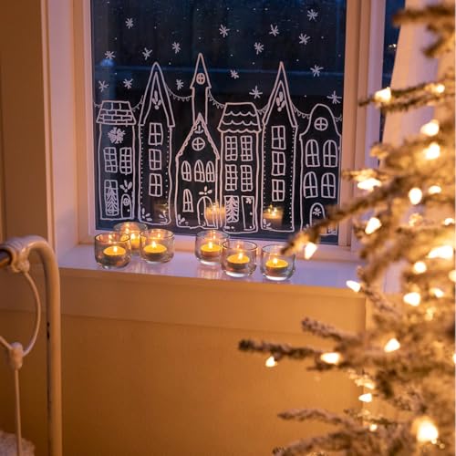 Gurfuy Clear Glass Votive Candle Holders 6 Set - Tealight Candle Holder for Festival Wedding Propose Parties Holiday Table Centerpiece Shelf Decoration Fall Home Decor - color: Clear