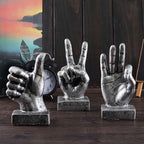 Nice purchase Hand Finger Gesture Desk Statues Fingers Sculpture Creative Home Living Room Cabinet Shelf Decoration (Thumbs-up in Gold) - color: Thumbs-up in Gold