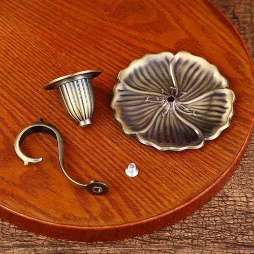 Vintage Candle Holder Detachable Metal Candlestick Holders with Handle Rustproof Taper Candle Holders for Christmas Wedding Home Decor (2, Bronze) - color: Bronze