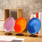 Wenqik 4 Pcs Crystal Display Stand Adjustable Metal Arms Small Rock Display Stand with Wooden Base Geodes Rock Agate Mineral Easel Holder for Collectibles(1.97 x 1.97 x 3.15 Inch) - size: 1.97 x 1.97 x 3.15 Inch