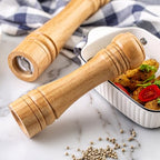 Wooden Pepper Grinder Pepper Mill Kit Manual Mills Solid with Strong Adjustable Ceramic Grinders for Grinding Spices, Cumin, Sesame, Paprika, - color: C Wood Colour Pepper Mill