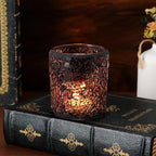 OSALADI Mosaic Candle Holder Votive Candle Holder Mosaic Cracked Tea Lights Candlestick for Thanksgiving Christmas Wedding Decor