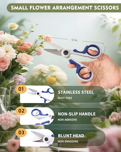 Butterfly Shaped Acrylic Flower Vase with Scissors and Plant Tape, Clear Decorative Vase for Home Office Desk, Unique Shelf Decor and Event Decoration, Aesthetic Gift for Book Lovers and Women