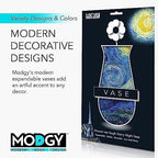 MODGY Collapsible and Expandable Plastic Flower Vase, Unbreakable, Foldable, Decorative Modern Centerpieces, Table Decorations, Van Gogh Starry Night, 1 Pack - style: 1 Pack