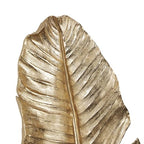 Deco 79 Polystone Bird Home Wall Decor Large Metallic Feather Wall Sculpture, Wall Art 14" x 3" x 47", Gold - size: 14" x 3" x 47"