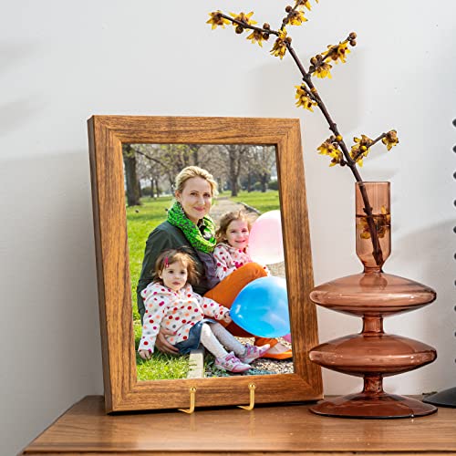 IBosins 5 Pack 6 Inch Plate Holder Display Stands, Metal Gold Frame Stand for Picture, Book, Photo Easel, Creation, Collectibles - color: Gold, size: 6 Inch