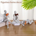 Modern Reading Woman Figurine - Home Decor Pulp Thinker Statue, Reading Women Sculpture Decoration for Home, Office, Living Room and Bookworms Abstract Thinker Statue for Shelf, Desk or Table