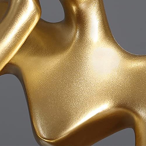 BK&MF Art Abstract Sculpture,Ornament Figurine Figurine Resin Craft Modern Creative Desk Statue for Statue Home Decoration,D - color: D