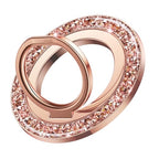 SYNCWIRE Magnetic Phone Ring Holder for MagSafe - Glitter Phone Grip Stand with 360° Rotation Finger Ring Kickstand Blingbling Compatible with iPhone 17 16 15 14 13 12 Pro Max MagSafe Accessories - color: Single Ring-1PCS-Glitter Rose Gold