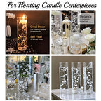 TeaSu Pearl String for Floating Candles, 12set Pearl Vase Filler for Wedding Centerpieces (White) - color: White