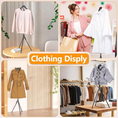 2 Pack Adjustable Shirt Display Stand 32-63 Inch, Foldable Clothing Display Stand Mannequin Torso for Retail Vendors, Multi-Use Steamer Rack Stand for Clothes Garment (2) - color: 2 Pack
