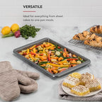 KitchenAid Premium Aluminized Steel Baking Sheet, Nonstick, 10x15 Inch, Contour Silver - color: Contour Silver, size: 10 x 15 Inch