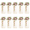 Gold Flower Stand for Table: 31.5” Tall Centerpiece Stand for Wedding Table Reception Floral Center Pieces with Home Decoration Party Event 10 PCS - size: 31.5 INCH-10PCS