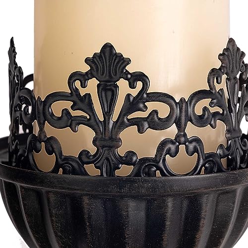 Gothic Wall Sconce Candle Holder (Set of 2) Black Crown and Scepter Design Wall-Mount Metal Candle Holders Hanging Iron Wall Candle Sconce Holder for Living Room, Bathroom, Dining Room - color: Crown Sconce - Standard