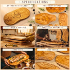 Personalized Grill Cutting Board for Men, Him - Custom Boards for BBQ & Grilling Master, Unique Gift for Dad, Husband, Grillfather, Grandpa, Uncle, Brother, Boyfriend, Papa, Father’s Day Gifts - color: Custom Grill Gifts
