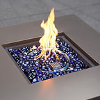 Mr. Fireglass 10 Pound Fire Glass Beads, 1/2" Reflective Round Fire Glass Drops for Fireplace Fire Pit & Lanscaping, High Luster Royal Cobalt Blue (Pack of 2) - color: Cobalt Blue, size: 1/2 inch, 10 Pounds (Pack of 2)