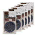 Hosley Incense Sticks Gift Set Each Includes 60 Incense Sticks & a Flower Ceramic Holder - Bathroom Set for Home, Weddings, Meditation, Spa, Bathroom Use - 6 Sets - color: Blue-6f