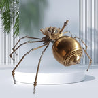 Steampunk Golden Spider Metal Model Kit for Adults – DIY 3D Mechanical Brass Insect Puzzle, Retro Industrial Art Sculpture Craft for Home Office Decoration & Collectors Gift (Golden Spiders) - style: Golden Spiders