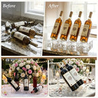 Clear Acrylic Wine Rack, Modular Stackable Countertop Wine Bottle Holder with Leaf Shaped Support, Multi Purpose Versatile Wine Display Stand for Home Bar Party Daily Organizing (4pcs) - color: Transparent - 4pcs