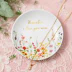 Crisky Jewelry Ring Dish for Mom Birthday Gifts Thinking of You Gift for Mother's Day Gift from Daughter Son for Easter Thanksgiving Christmas Valentine Gift Ideas (I Love You Mom) Thrinket Tray - style: Mom I Love You
