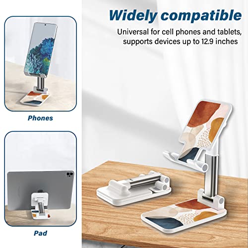 Foldable Phone Holder for Desk - Adjustable Angle Cell Phone Stand for iPhone, Samsung & Other Smartphones - color: Bohemian Spots