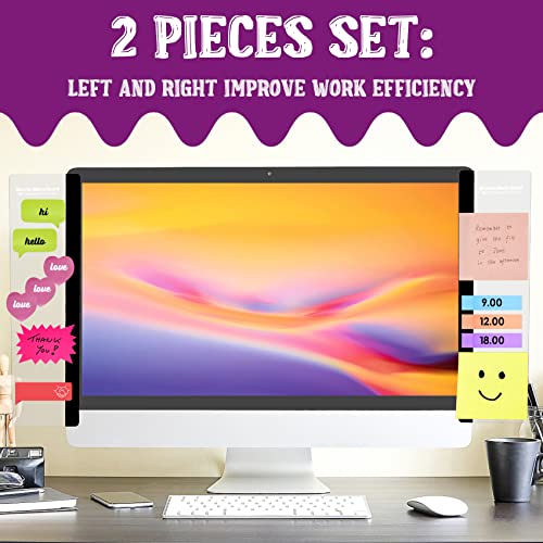 MDOZQ Office Desk Accessories 2pcs Computer Monitor Memo Board Message Board Supplies for Women Men Sticky Note Holder Home Desktop Decor - color: Monitor Memo Board 1