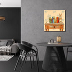 Epic Art 'Bookends' by Marvindale Acrylic Glass Wall Art, 24" x 24" - size: 24L" x 24W"