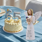 65th Birthday Gifts for Women, 65th Birthday Decorations for Women, Sculpted Hand-Painted Figurine - style: 65th Birthday Gifts