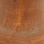 Deco 79 Wood Beaded Pillar Candle Holder, Set of 3 12", 9", 7"H, Brown - color: Brown, size: S/3 12", 9", 7"H