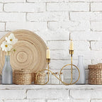 Twisted Brass Style Candle Holder, Candlestick Holder for Table Decoration, Holiday, Wedding, Housewarming - size: Size A