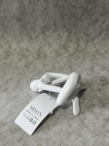 MISLYN Plastic Sculptures Home Decor Thinker Statue Aesthetic Sculpture Room Decor Modern Abstract Decoration on Shelf Table Desk