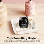 PUDDING CABIN Cat Gifts for Women Ring Holder for Jewelry, Spiritual Encouragement Gifts for Women Mom Friend Sister, Gifts for Black Cats Lovers, Birthday Mothers Day Christmas & Wedding - style: Black Cat