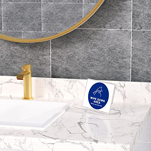 NIUBEE Slanted Back Acrylic Sign Holder 6 x 4 Inches, Clear Plastic Sign Holder Paper Display Table Stand for Office, Store, Restaurant -Horizontal (6 Pack) - size: 4x6, style: Horizontal