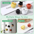 5 Pcs Cute Fridge Magnets, Mini Vase Magnets for Fridge Tiny Vase Fridge Magnets for Refrigerator Fridge Locker Decoration Kitchen Office Accessories (Without Flower)