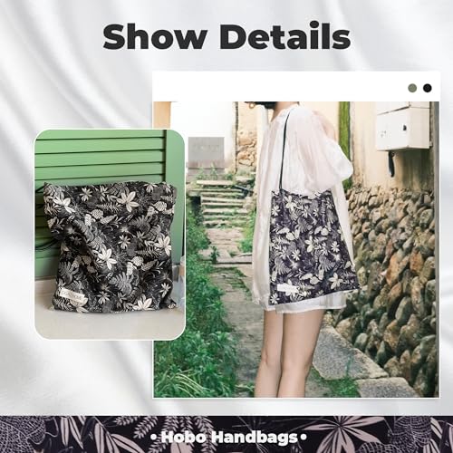 DGAZ Designer Hobo Bags for Women, Luxury Tote Bag with Zipper, Large Shoulder Bags - color: Dark Fragrance
