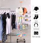Retail Display Stand Store Display Rack 5 Tier Metal Spinning Display Stand Rack with Wheels Keychain Jewelry Stocking Hat Display Stand with Hooks for Malls, Showroom, Retail Store (Grey) - color: Grey