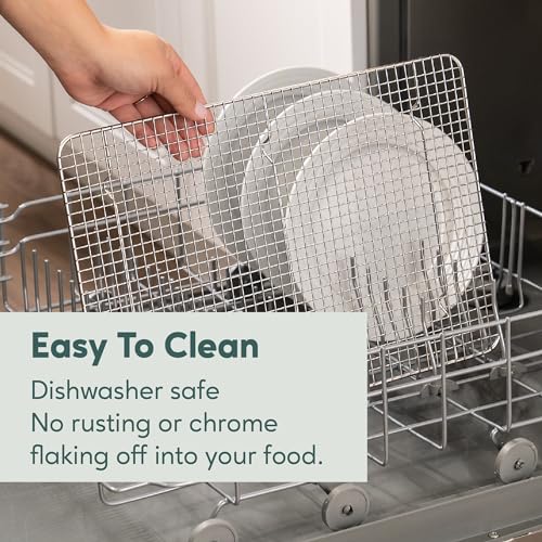Ultra Cuisine Heavy Duty Cooling Rack for Cooking and Baking - Professional Grade Premium100% Stainless Steel Baking Rack & Wire Cooling Mesh for Roasting & Grilling - Dishwasher Safe - 11.5" x 16.5" - size: 11.5" x 16.5" 1-Pack