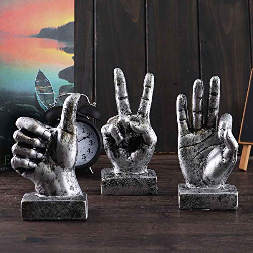 Nice purchase Hand Finger Gesture Desk Statues Fingers Sculpture Creative Home Living Room Cabinet Shelf Decoration (OK Gesture in Gold) - color: Ok Gesture in Gold