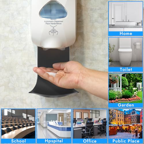 2PCS Dispenser Drip Tray Wall Mount Soap Dispenser Bracket,Laundry Detergent Drip Catcher Prevent Dripping and Spraying, Easy to Clean(Black - color: Black