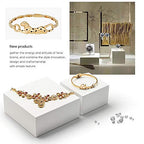 Oirlv Solid Wood Minimalism Style Jewelry Display Stand Showcase Jewelry Organizer Square Holder (SM05201) - color: SM05201