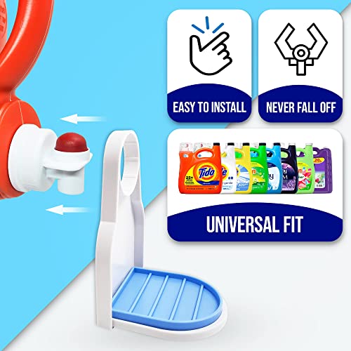 Simplation [2 Pack] Laundry Detergent Cup Holder, Detergent Drip Catcher (Upgraded Drip Tray), No More Mess or Leaks, Grip Style - style: Grip Style