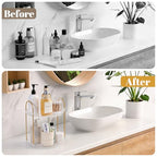 360° Rotating Makeup Organizer 2 Tier Large Capacity Perfume Skincare Tray for Dresser Spinning Bathroom Counter Organizer for Vanity Lazy Susan Turntable Storage for Kitchen, Clear - size: 2 Tier