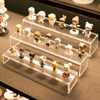 Acrylic Display Riser Stand of 6pcs, 5mm Thickness,12'' Length Tierd Display Stands, Acrylic Shelf Risers for Perfume Display,Risers for Buffet Table,Cupcake Stand,Pop Figurines,Tumbler,Food - size: 6PCS