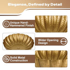 Small Gold Vases for Centerpieces: Antique Gold Flower Vase for Wedding 4 Inch Brass Compote Vase Metal Pedestal Bowl Flower Urn for Party Event Home Decor Set of 4 - size: 3.98 Inches - 4 Pcs
