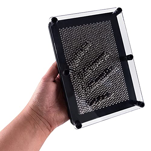 Super Z Outlet 3D Pin Art Board - Metal Fidget Sensory Toy for Stress Relief & Creativity
