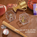 Championship Ring Display Case, Acrylic Display Box and Holder for Super Bowl, Championship, and Baseball Rings, for Collectors and Enthusiasts, 1pc