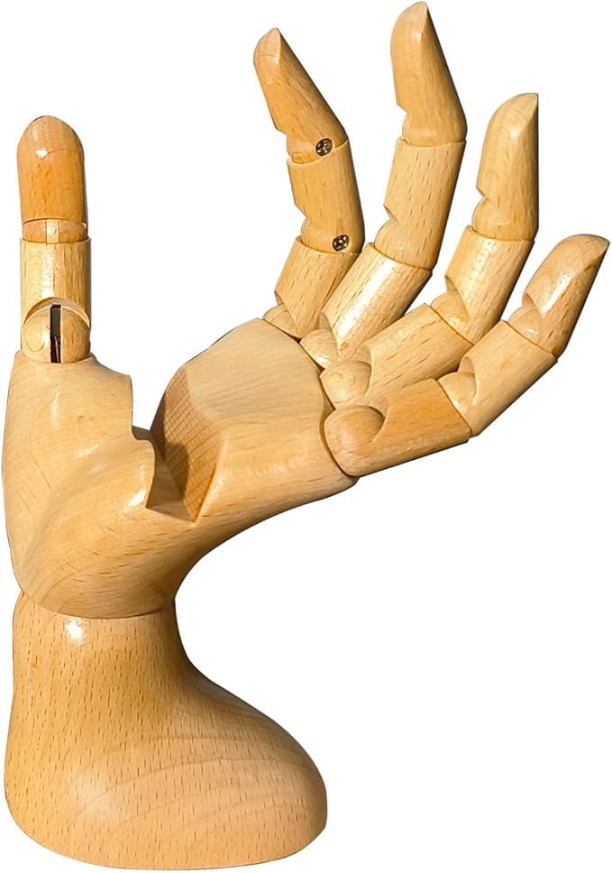 Mannequin Hand, Cell Phone Stand,Phone Holder,Phone Stand for Desk,Phone Holder for Desk,poseable Figure,Articulated Fingers,Cell Phone Stand,Male Hand of Left for Mobile Phone. - color: Male_left 7.9 in With Groove