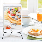 Mocoosy 4 Pack 8 Inch Improved Anti-Slip Plate Stands for Display, Plate Holder Display Stand, Picture Frame Holder Stand, Black Iron Easel Stands for Photo, Decorative Plate, Tablets and Table Art - size: 8 Inch