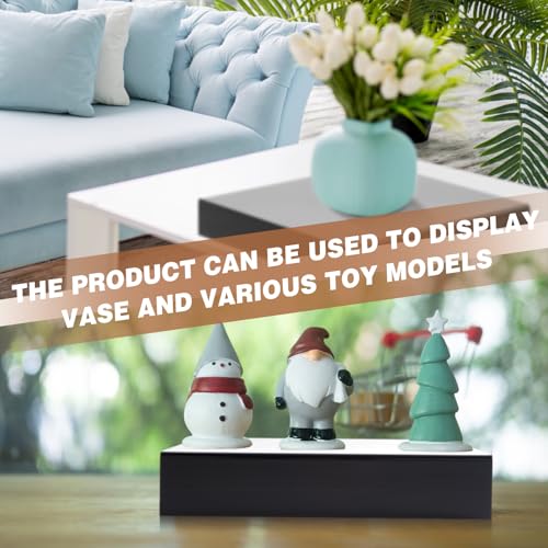 Chunful Black Acrylic Display Box Riser Trophy Base Acrylic Pedestal Stand Block Versatile Trophy Diorama Base and Storage for Photography Props Home Office Decor Showing(12" L X 12" W X 2" H) - size: 12" W X 12 " D X 2 " H